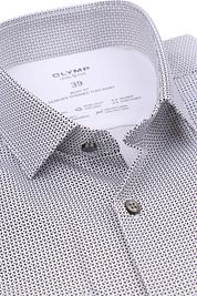 OLYMP Shirt Level 5 24/Seven Print Blue