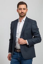 Suitable Prestige Sports Jacket Casanova Wool Blue