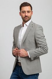 Suitable Prestige Sports Jacket Marzotto Wool Grey