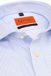 Suitable Shirt Light Blue Stripes 