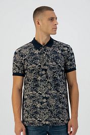Dstrezzed Polo Bowie Print Dark Blue