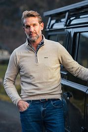 NZA Half Zip Sweater Christopher Melange Sand