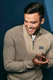 NZA Half Zip Sweater Drake Ecru