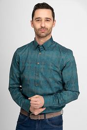 Suitable Shirt Van Gogh Dark Green