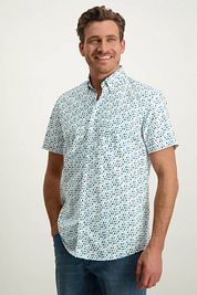 State Of Art Shirt Shortsleeve Print Blue