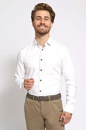 Suitable Shirt Pique White 267-1