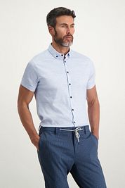 Blue Industry Short Sleeve Shirt Print Blue