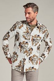 Dstrezzed Shirt Camo Flower Off-White