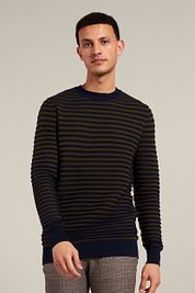 Dstrezzed Sweater Stripes Dark Green