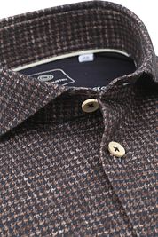 Blue Industry Shirt Print Brown