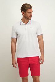 State Of Art Pique Polo Shirt White