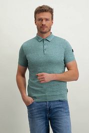 State Of Art Knitted Polo Shirt Green