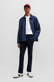 BOSS Satin Chino Navy