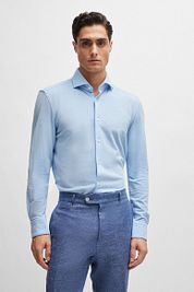 BOSS Hal Shirt Jersey Light Blue