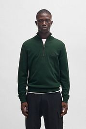BOSS Kanobix Half Zip Sweater Dark Green