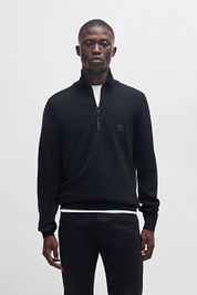 BOSS Kanobix Half Zip Sweater Dark Blue