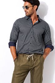 Desoto Shirt Print Dark Green