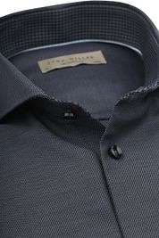 John Miller Shirt Contrast Anthracite