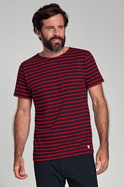 Armor-Lux Hoëdic T-Shirt Stripes Navy Red