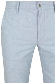 Alberto Lou Chino Linen Mix Light Blue