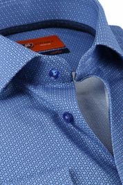 Suitable Overhemd Geometric Blauw
