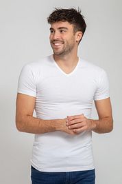 Alan Red Oklahoma T-shirt Stretch White 2-Pack