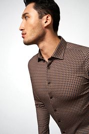 Desoto Shirt Kent Figures Brown