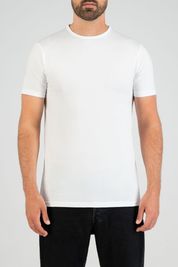Slater 2-pack T-shirt Extra Long R-Neck White
