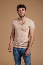 Hijsen patrouille veeg Deep V-neck Mens T-shirts | One stop solution in men's fashion