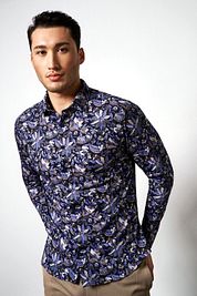 Desoto Shirt Kent Flowers Navy