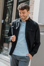 Suitable Jacket Shirt Dark Blue