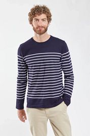 Armor-Lux Port-Louis T-Shirt Stripes Dark Blue