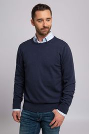 Suitable Respect Oinix Pullover O-Hals Navy