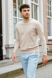 Suitable Pullover O-Neck Johan Beige