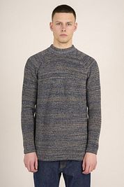KnowledgeCotton Apparel Trui Yarn Blue