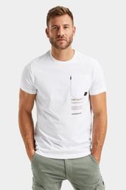 PME Legend Jersey T-Shirt Borstzak Wit