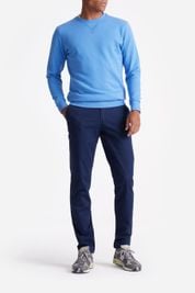 King Essentials The George Sweater Mid Blauw