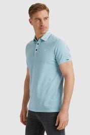 Vanguard Mercerized Jersey Polo Shirt Light Blue