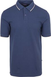 Suitable Respect Polo Shirt Tip Ferry Denim Blue