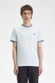Fred Perry T-Shirt M1588 Lichtblauw V08