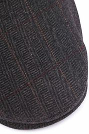 Barts Herringbone Surr Cap Wool Mix Charcoal