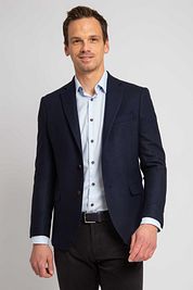 Suitable Tweed Blazer Navy