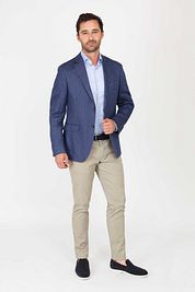 Suitable Blazer Linen Royal Blue