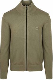BOSS Kanozip Cardigan Olive Green