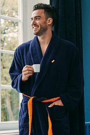 Suitable Bathrobe Dark Blue