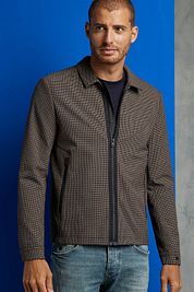 Cast Iron Zip Jacket Karo Brown