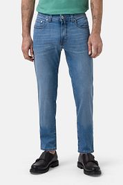 Pierre Cardin Trousers Lyon Tapered Futureflex Vintage Blue