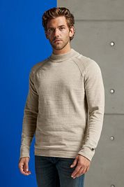 Cast Iron Melange Sweater Beige