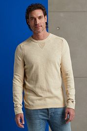 Cast Iron Linen Sweater Beige