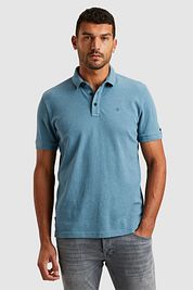Cast Iron Polo Popcorn Structure Blue